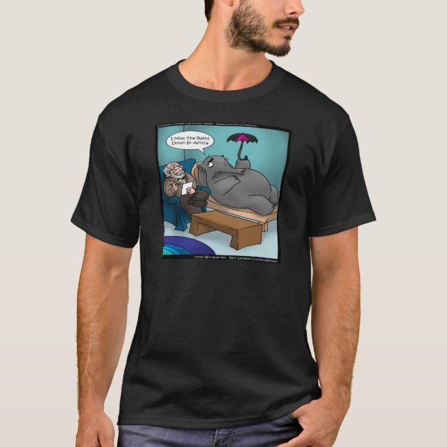 T-shirt Éléphant Drôle en Thérapie (Devant)