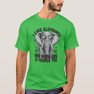 T-shirt ÉLÉPHANT DRÔLE pour amateur d'animaux vintage