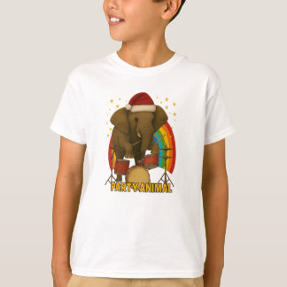 T-shirt Elephant Drummer Rainbow Edition pour enfants