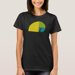 T-shirt Éléphant du nombre d'or  Spirale de Fibonacci 1  A