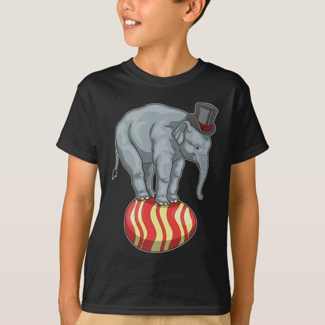 T-shirt Eléphant Easter Easter Eegg Circus (Devant)