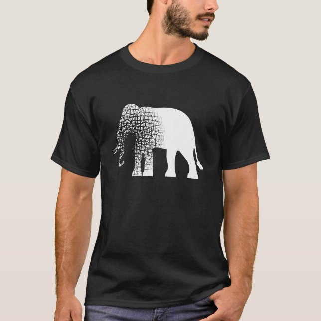 T-shirt Eléphant Eléphant Enfants Eléphant Fille Eléphant  (Devant)