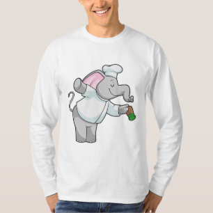 T-shirt Elephant en chef avec shaker de sel