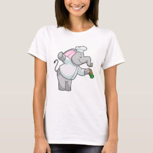 T-shirt Elephant en chef avec shaker de sel