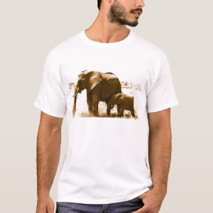 T-shirt Eléphant et bébé Eléphant