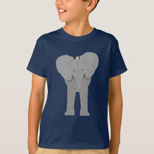 T-shirt éléphant et oiseau