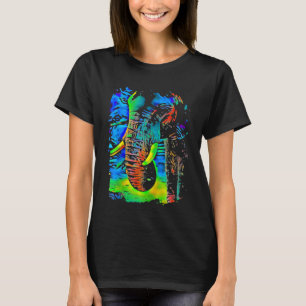T-shirt Eléphant Face Pop Art