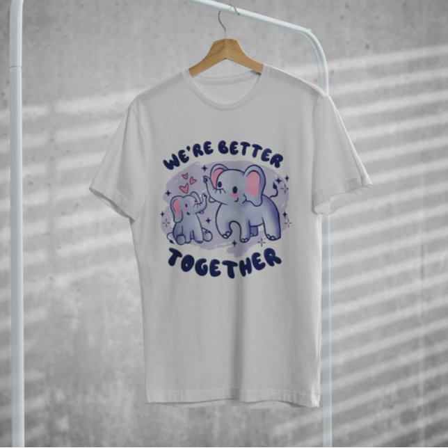 T-shirt Elephant Family Cute (Créateur téléchargé)