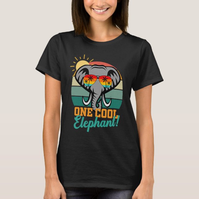 T-shirt Elephant  for women men kid wildlife World Elephan (Devant)