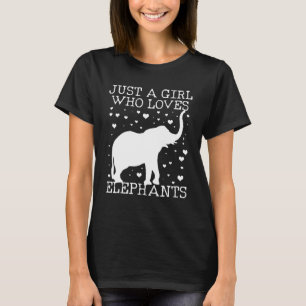 T-shirt Elephant Girl Love Heart