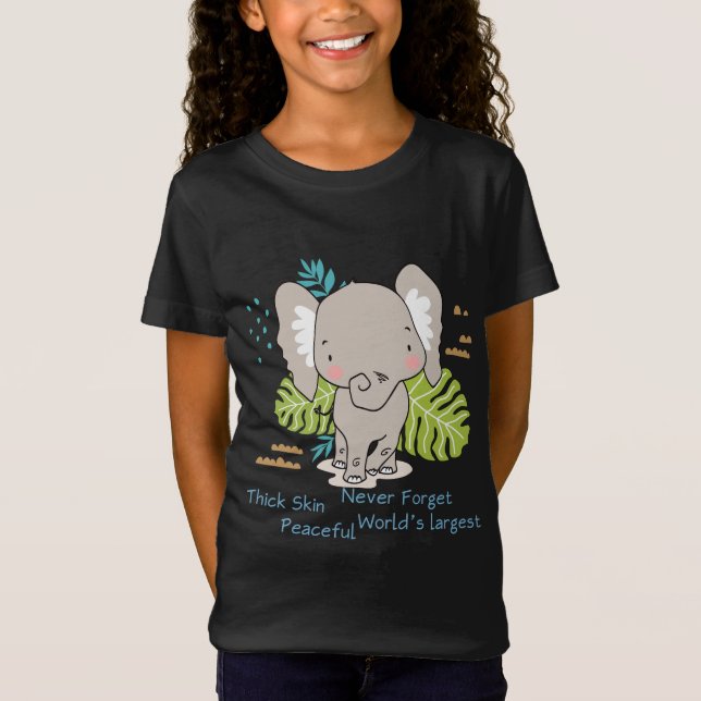 T-Shirt Eléphant - Gros Animal - Éduquer (Devant)