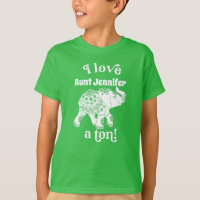 Elephant I Love Nom a Ton Kids Personnalisé