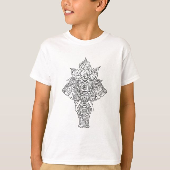T-shirt Éléphant inspiré (Devant)