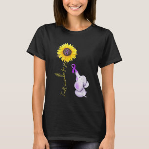 T-shirt Eléphant, je me souviendrai de toi Sunflower Alzh