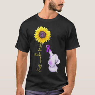 T-shirt Elephant Je Me Souviendrai Pour Vous Sunflower Alz