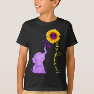 T-shirt Éléphant Je Me Souviendrai Pour Vous Tournesol Hei