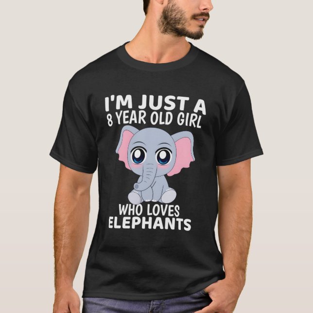 T-shirt Elephant Je Ne Suis Qu'Un 8 (Devant)