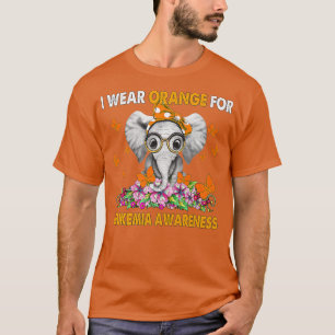 T-shirt Elephant Je Porte Orange Pour Le Prem De Sensibili