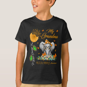 T-shirt Elephant Je Porte Orange Pour Ma Grand-Mère Crps R