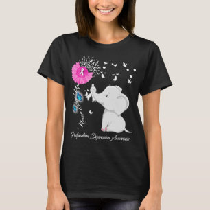 T-shirt Eléphant je porte pendant que pour la dépression p