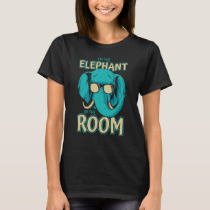 T-shirt Elephant Je suis l'éléphant dans la pièce