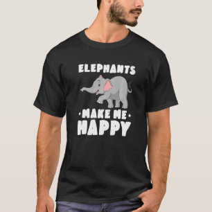 T-shirt Elephant Kids Zoo Animal Elephants Me Rendre Heure