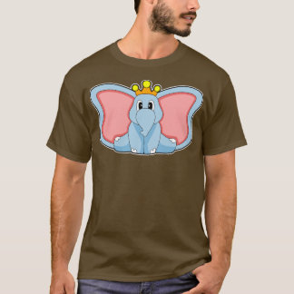 T-shirt Elephant King Crown