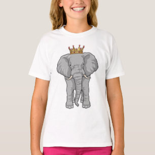 T-shirt Elephant King Crown