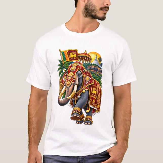 T-SHIRT ÉLÉPHANT LANKORA (Devant)