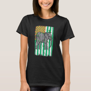 T-shirt Elephant Leprechaun Drapeau irlandais Jour de la S