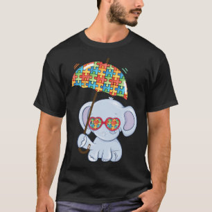 T-shirt Elephant Maman Autisme Sensibilisation des enfants