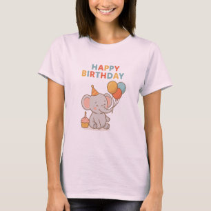 T-shirt Eléphant mignon Anniversaire Oreos trempé - Baby s