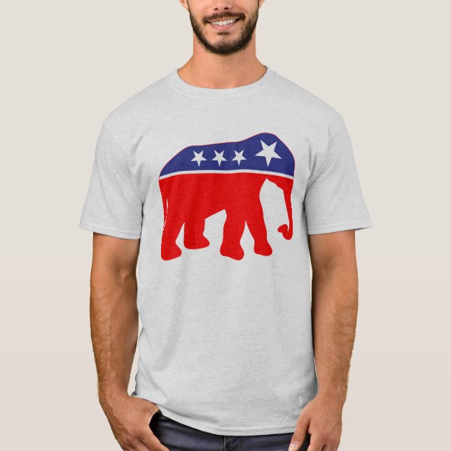 T-shirt Éléphant modernisé de GOP (Devant)