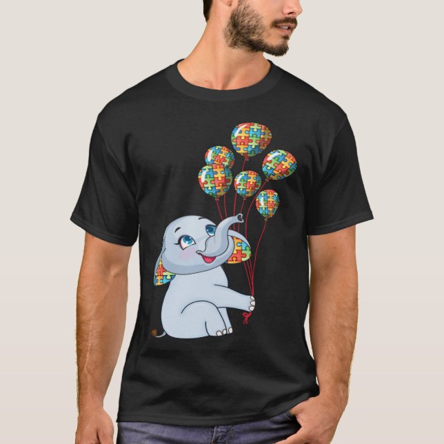 T-shirt Elephant Mom Autism Child Awareness Choose Kindnes (Devant)