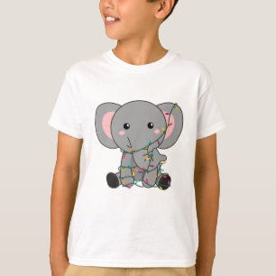 T-shirt Eléphant Noël Neige Hiver Animaux Eléphants