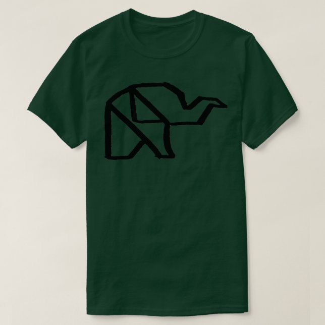 T-shirt Eléphant Origami 24 (Design devant)