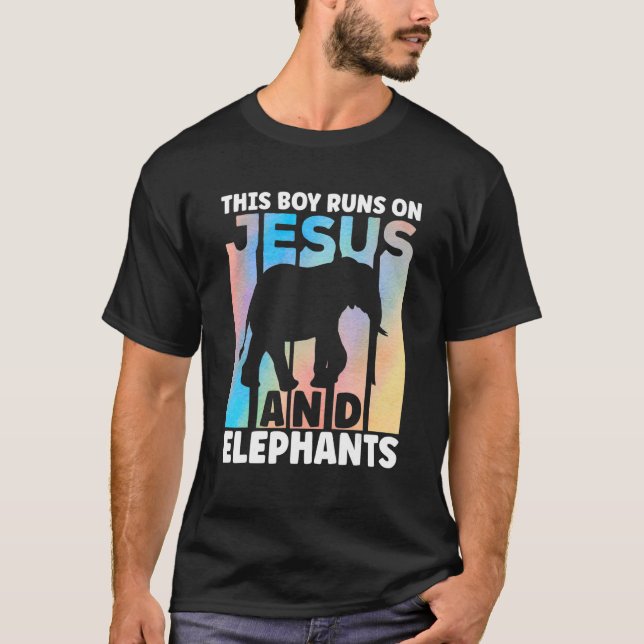 T-shirt Elephant Outfit for Elephant Lovers Apparel Boys (Devant)
