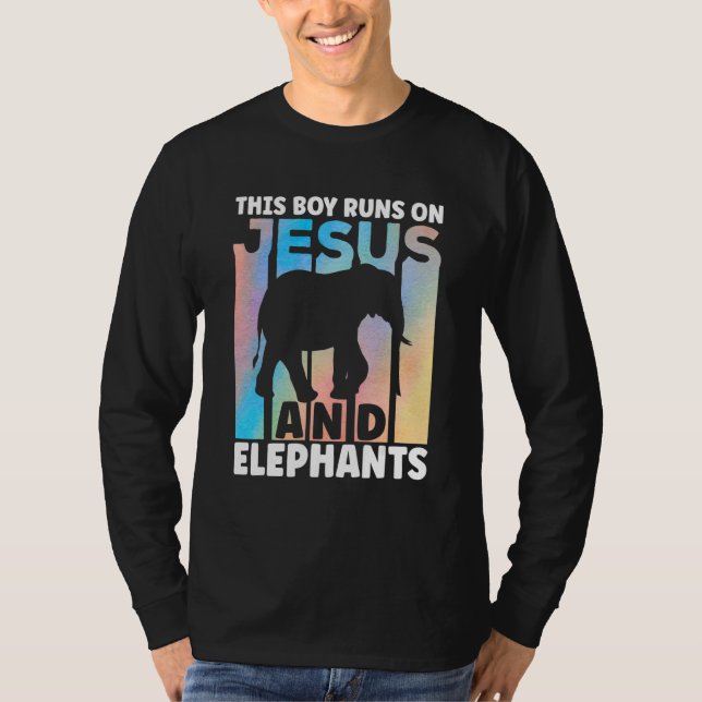 T-shirt Elephant Outfit for Elephant Lovers Apparel Boys (Devant)