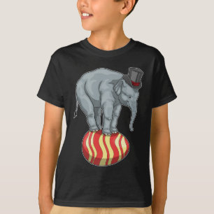 T-shirt Éléphant Pâques œuf de Pâques Cirque