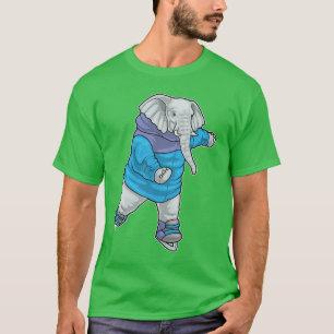 T-shirt Elephant Patinage sur glace Patins sur glace