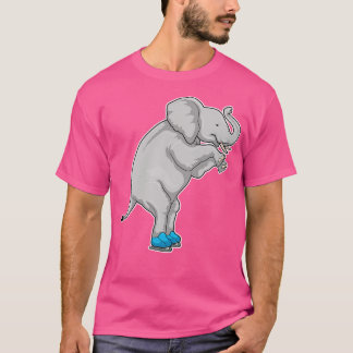T-shirt Elephant Patinage sur glace Patins sur glace 2