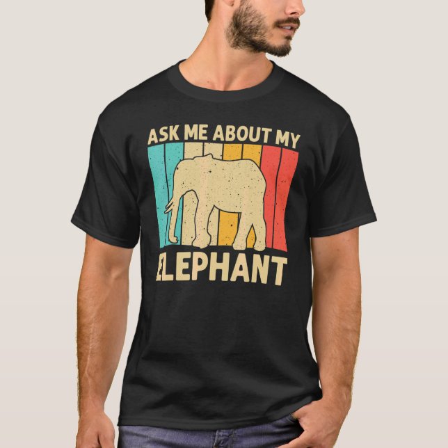 T-shirt Elephant Pour Hommes Femmes Mammoth Indienne Eleph (Devant)