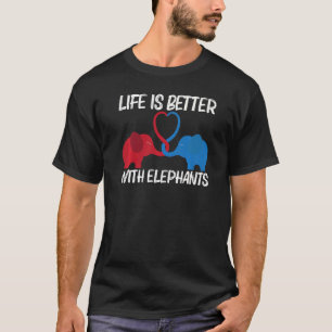 T-shirt Elephant Pour Hommes Femmes Parc Sauvage Animal