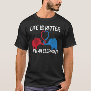 T-shirt Elephant Pour Hommes Femmes Parc Sauvage Animal