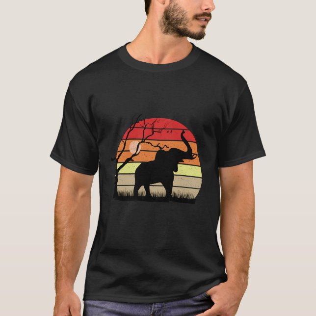 T-shirt Eléphant Pour L'Amant Eléphant Jour Eléphant (Devant)