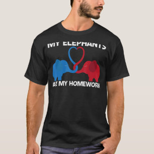 T-shirt Elephant Pour Les Enfants Garçons Parc Sauvage Ani