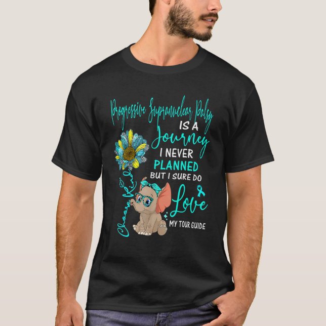 T-shirt Elephant Progressiste Supranucléaire Palsy Est Voy (Devant)