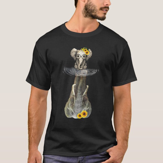 T-shirt Elephant Réflexion ami Elephant (Devant)