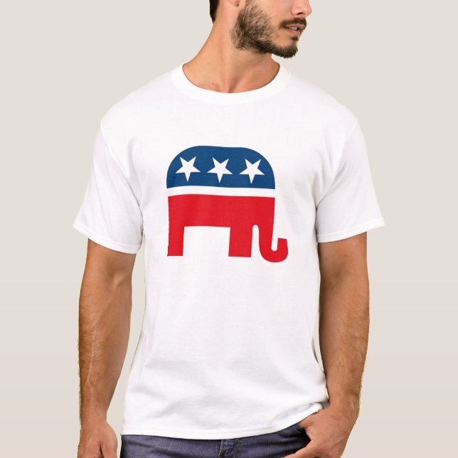 T-shirt éléphant républicain (Devant)
