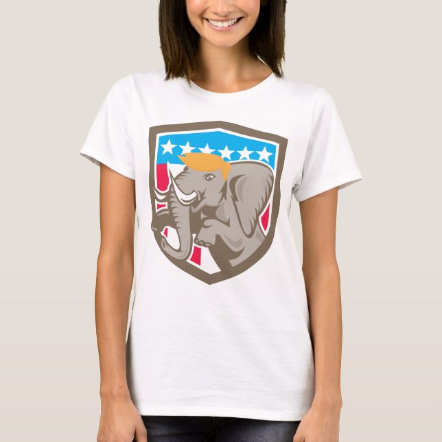 T-shirt Éléphant républicain d'atout (Devant)
